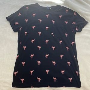 H&M Flamingo Print T Shirt